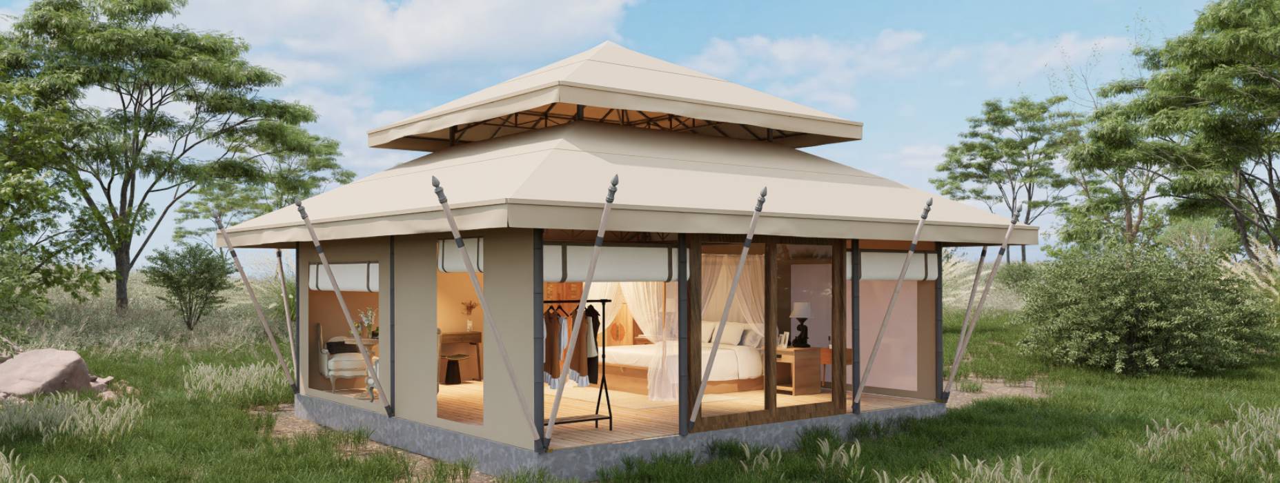 墨脱县户外野奢帐篷